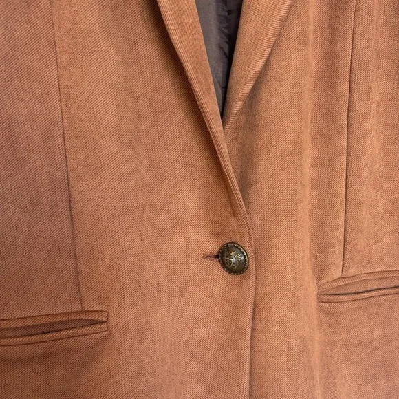 Elegant Brown Blazer for Women M - Picture 2 of 10